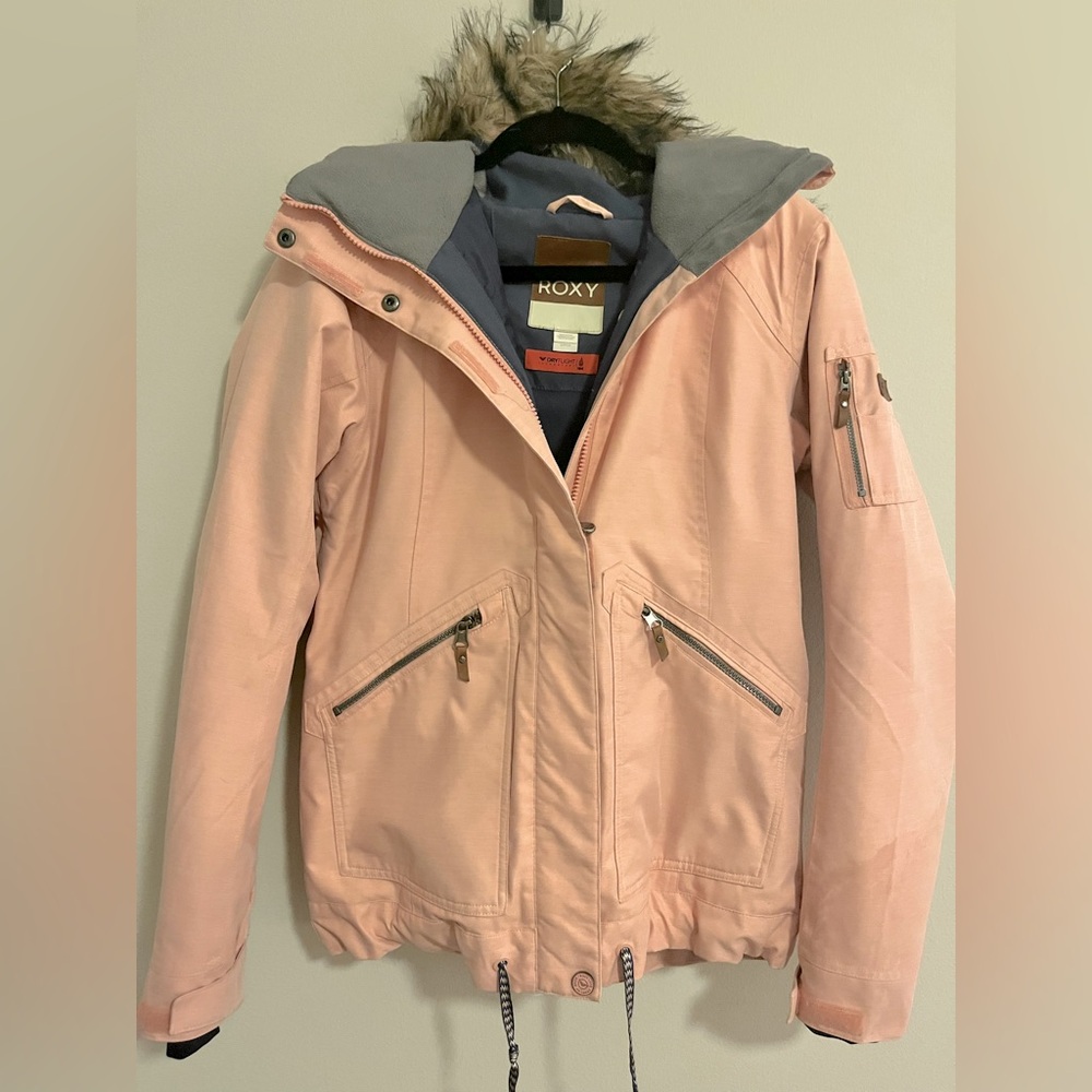 Roxy Meade light pink/apricot Jacket Women's size small.